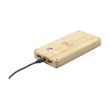 Logotrade promotional item image of: Solar Powerbank 8000+ Wireless Charger