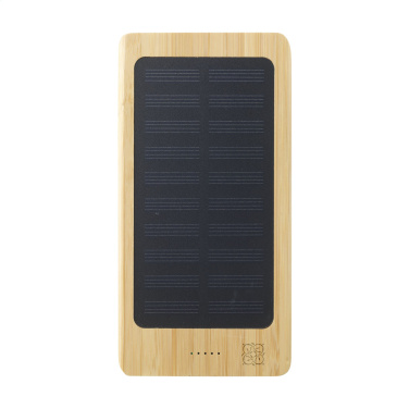 Logo trade promotional merchandise image of: Solar Powerbank 8000+ Wireless Charger