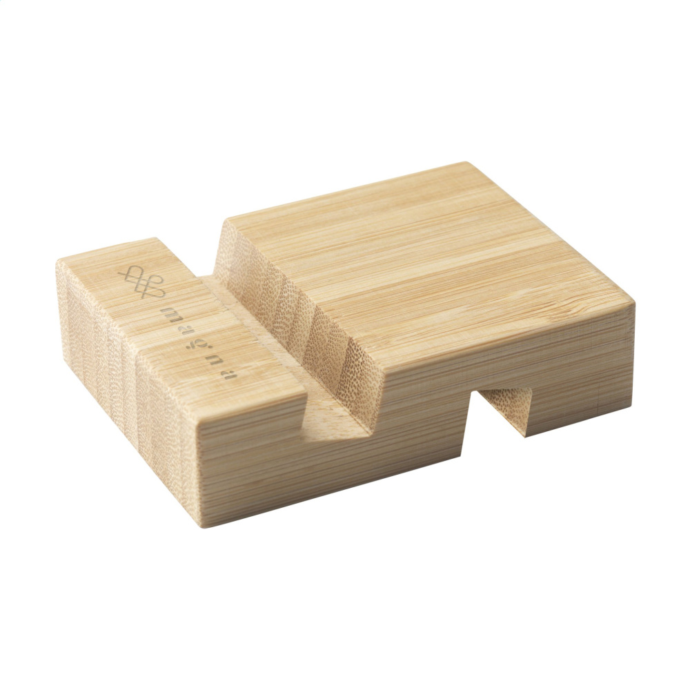 Logotrade advertising products photo of: Supporto Bamboo phone stand