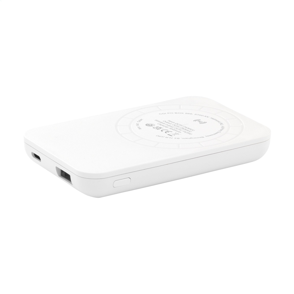 Logotrade promotional giveaways photo of: Force Magnetic RCS Recycled Wireless Powerbank 5000