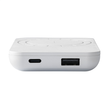 Logo trade promotional product photo of: Force Magnetic RCS Recycled Wireless Powerbank 5000