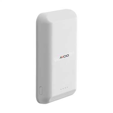 Logo trade promotional gift photo of: Force Magnetic RCS Recycled Wireless Powerbank 5000