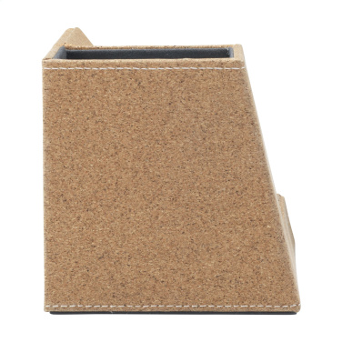 Logo trade advertising products image of: Ecork Pen Holder Wireless Charger