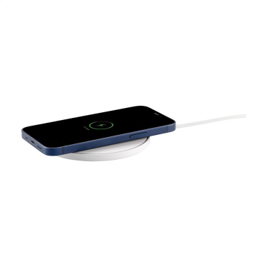 Logo trade promotional giveaway photo of: Coil RCS Recycled Wireless Charger