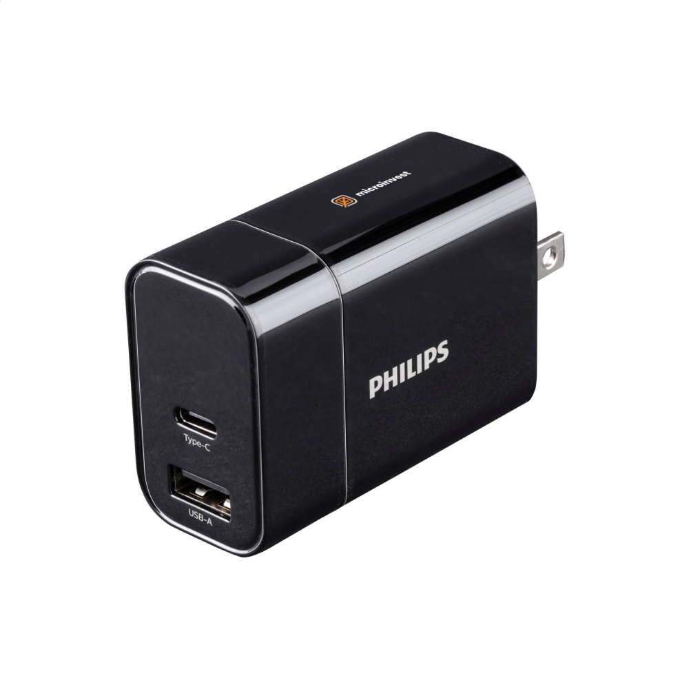 Logotrade promotional product picture of: Philips Travel Charger