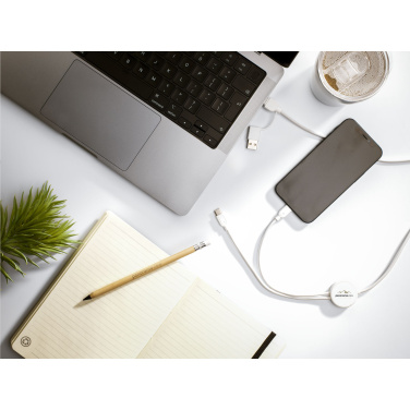 Logo trade business gifts image of: Charging Cable RCS Recycled ABS-TPE