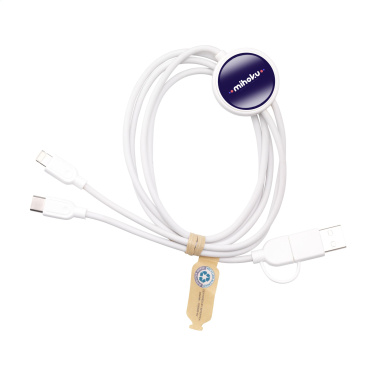 Logo trade promotional giveaways image of: Charging Cable RCS Recycled ABS-TPE