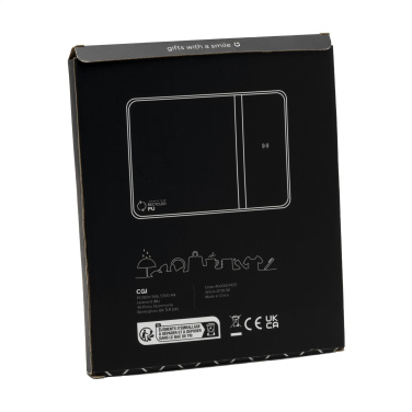 Logo trade corporate gifts image of: RCS Recycled Wireless Charging Mousepad