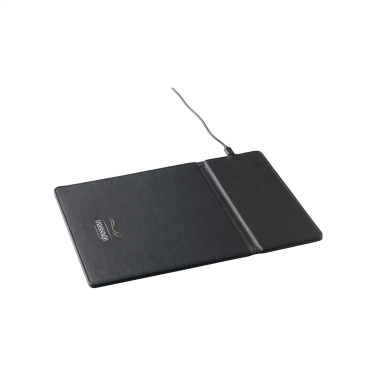Logo trade corporate gifts image of: RCS Recycled Wireless Charging Mousepad
