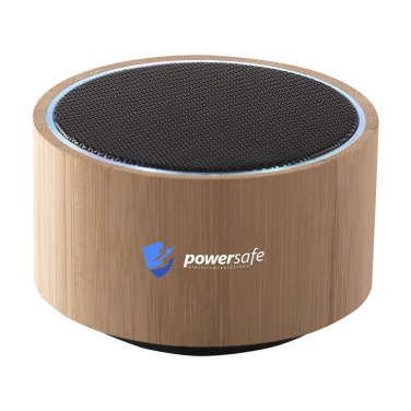 Logo trade promotional merchandise picture of: Wave Bamboo Wireless Speaker