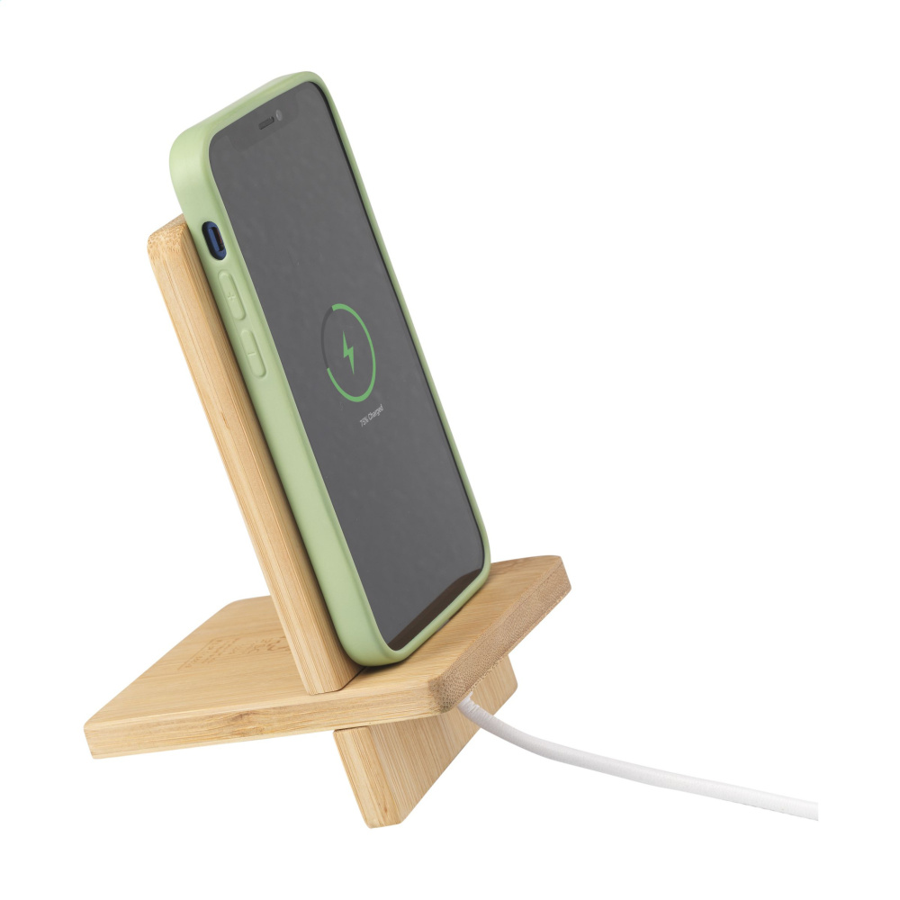 Logotrade promotional giveaway picture of: Miyo Bamboo Phone Stand