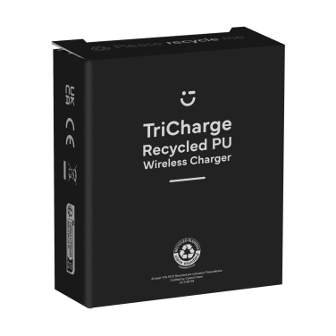 Logo trade promotional products image of: TriCharge RCS  Recycled PU Wireless Charger