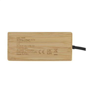Logo trade corporate gift photo of: Fyra Bamboo Hub