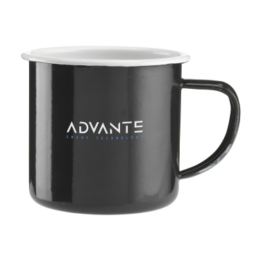 Logo trade promotional gift photo of: Retro Enamel Mug 350 ml