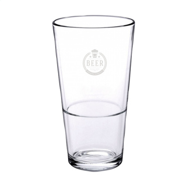 Logo trade advertising products image of: Beer Glass Stackable 340 ml