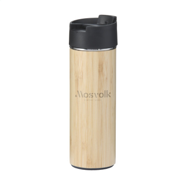 Logo trade advertising product photo of: Sakura 360 ml bamboo thermo bottle/thermo cup
