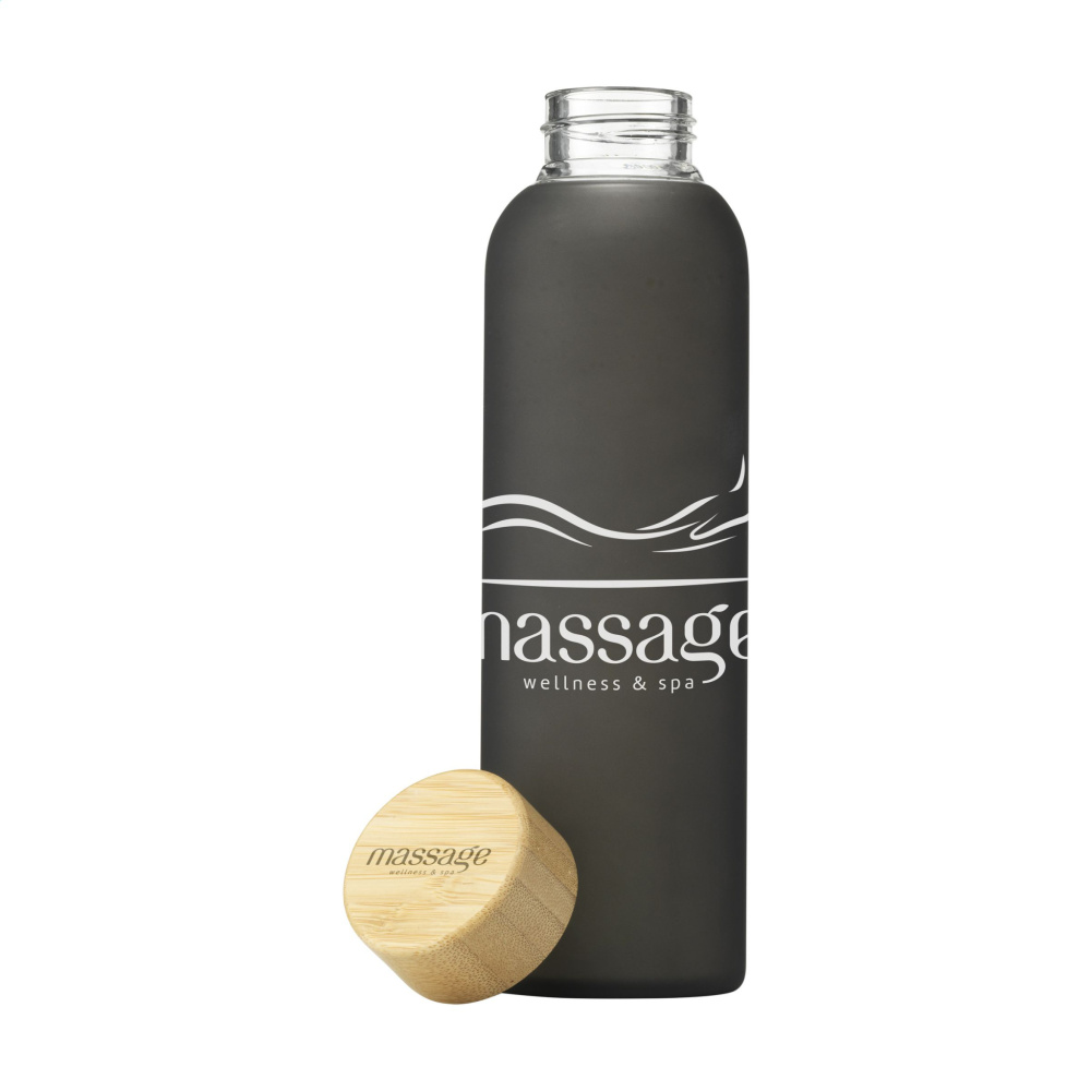 Logo trade promotional items image of: Frosty Glass Bottle 550 ml drinking bottle