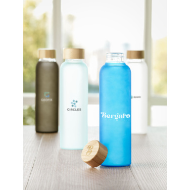 Logo trade promotional items image of: Frosty Glass Bottle 550 ml drinking bottle