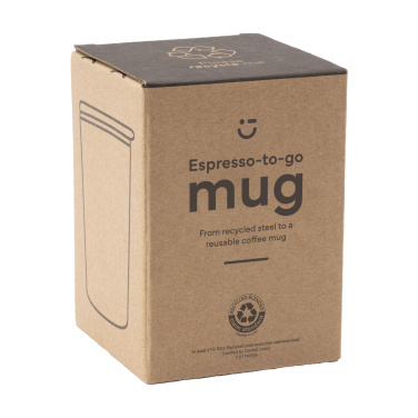 Logotrade promotional merchandise photo of: Espresso-to-Go Mug RCS Recycled Steel 170 ml