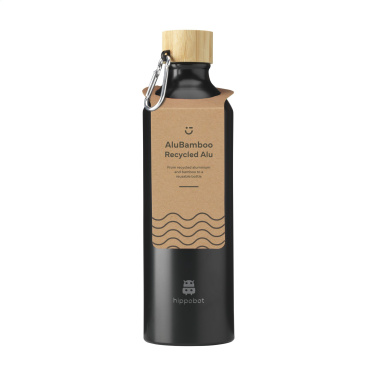Logotrade promotional giveaway picture of: AluBamboo GRS Recycled Alu 750 ml water bottle