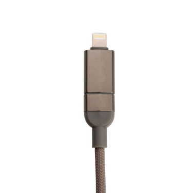 Logo trade promotional products image of: Charging cable with data transfer DONNES Pierre Cardin