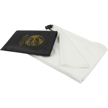 Logo trade promotional giveaways image of: Lucas RPET sport towel 50x100 cm