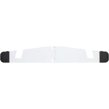 Logo trade corporate gifts image of: Buna recycled plastic foldable tablet and phone stand