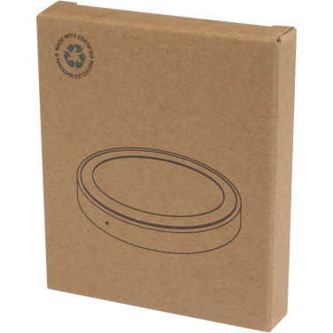 Logo trade promotional gift photo of: Freal 15W recycled plastic wireless charging pad