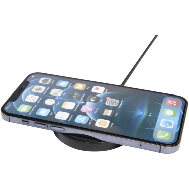 Logo trade corporate gifts image of: Freal 15W recycled plastic wireless charging pad