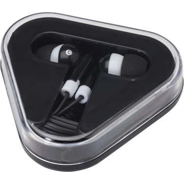 Logo trade promotional giveaways image of: Rebel earbuds with recycled plastic storage box