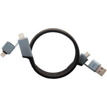 Logo trade promotional gifts picture of: SCX.design C52 100W 4-in-1 rPET magnetic ultra fast charging cable 