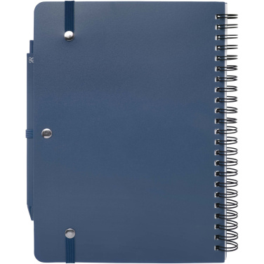 Logo trade promotional products picture of: Thalaasa A5 ocean-bound hard cover notebook with ballpoint pen (black ink)