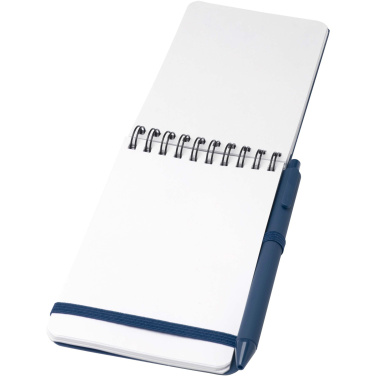 Logotrade promotional gift picture of: Thalaasa A6 hard cover ocean-bound notebook with ballpoint pen (black ink)