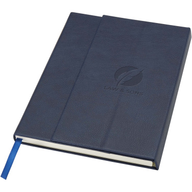 Logo trade promotional merchandise image of: Alejandra A5 recycled plastic hard cover notebook