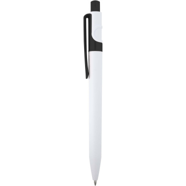 Logo trade business gifts image of: Unica recycled plastic ballpoint pen (black ink)