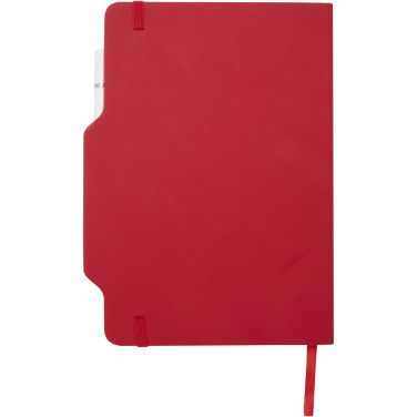 Logo trade corporate gifts image of: Nexus A5 hard cover notebook with pen and pencil combo (black ink)