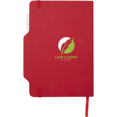 Logo trade promotional gifts picture of: Nexus A5 hard cover notebook with pen and pencil combo (black ink)