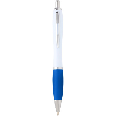 Logo trade promotional merchandise image of: Nash recycled plastic ballpoint pen (blue ink)