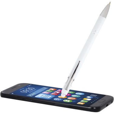 Logotrade promotional giveaway image of: Kish ballpoint pen with silver finish (blue ink)