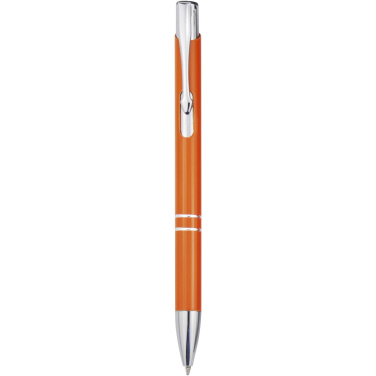 Logo trade promotional giveaway photo of: Moneta recycled aluminium ballpoint pen (blue ink)