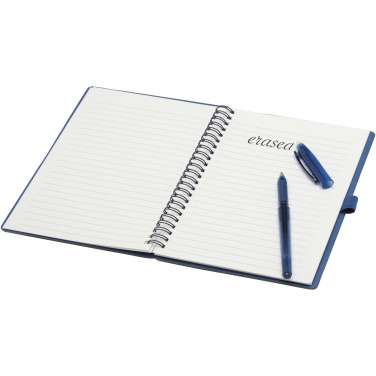 Logotrade promotional item picture of: Slate reusable soft cover notebook and pen set (black ink)