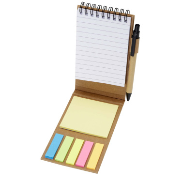 Logo trade corporate gifts picture of: Flipper sticky notepad with ballpoint pen (black ink)