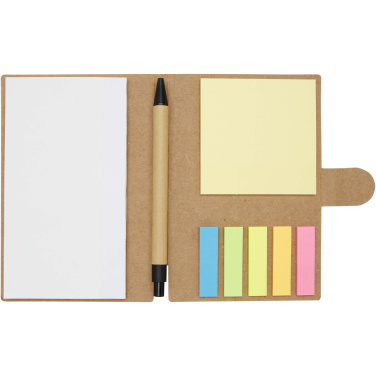 Logotrade promotional merchandise picture of: Swift sticky notes booklet with ballpoint pen (black ink)