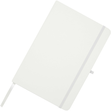 Logo trade promotional giveaways image of: Teak A5 recycled hard cover notebook with lined pages