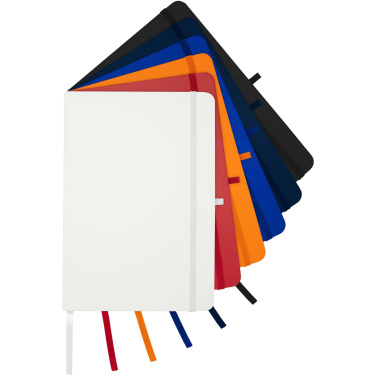 Logotrade advertising product image of: Teak A5 recycled hard cover notebook with lined pages