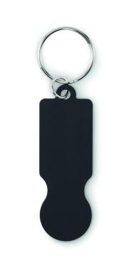 Logotrade promotional giveaway picture of: Key ring with trolley token