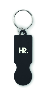 Logo trade corporate gifts picture of: Key ring with trolley token