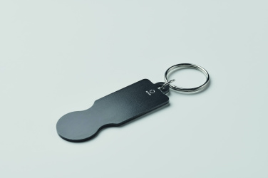 Logotrade promotional products photo of: Key ring with trolley token