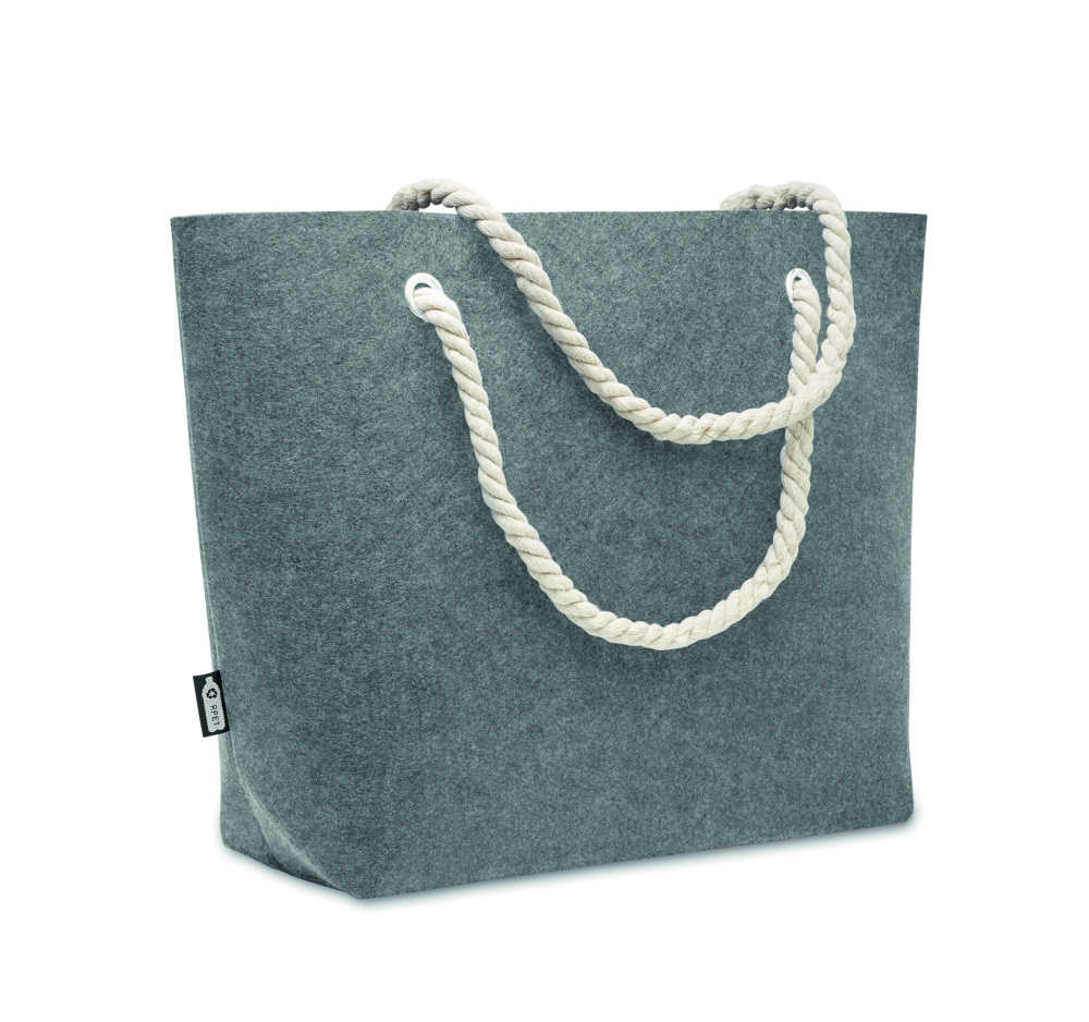 Logo trade promotional product photo of: RPET felt beach bag