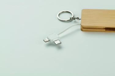 Logotrade advertising products photo of: Key ring charging cable